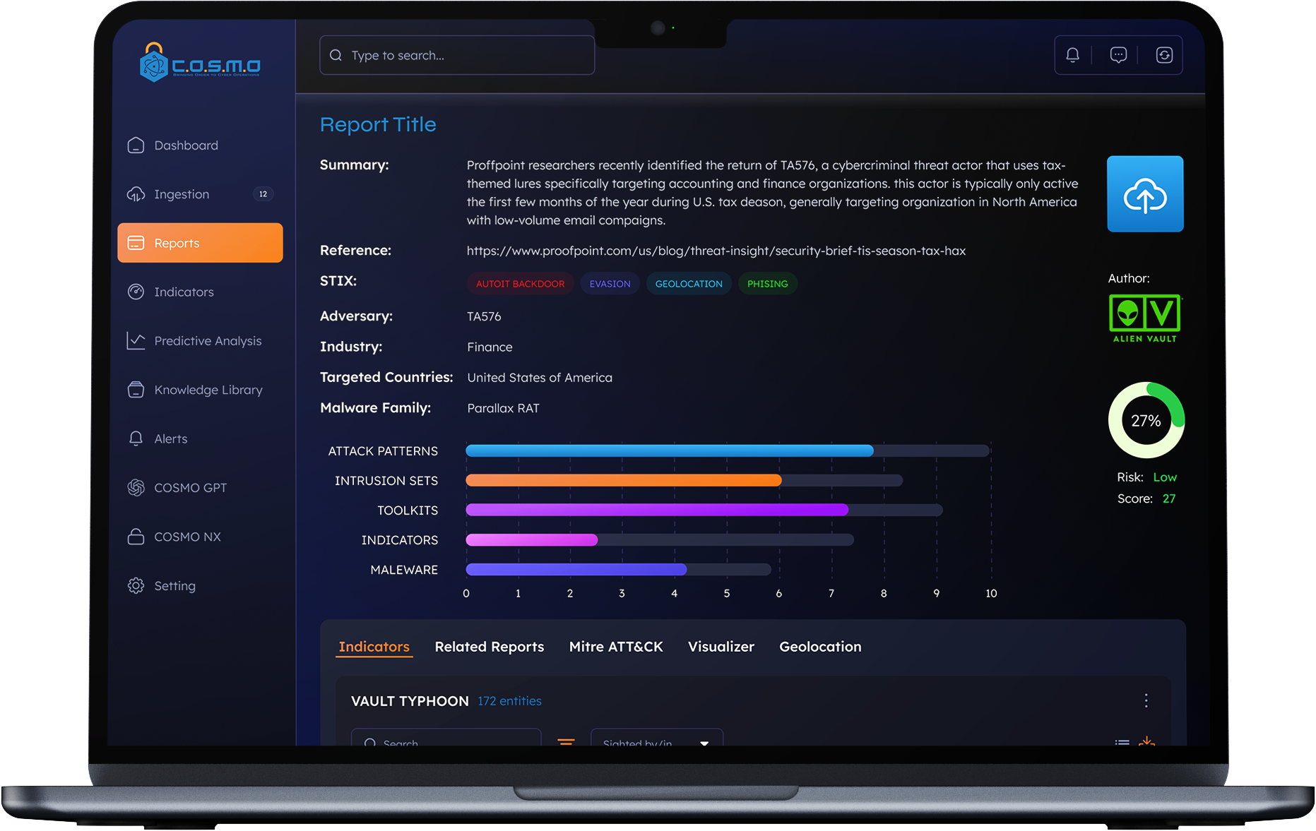 COSMO WEB Screenshot
